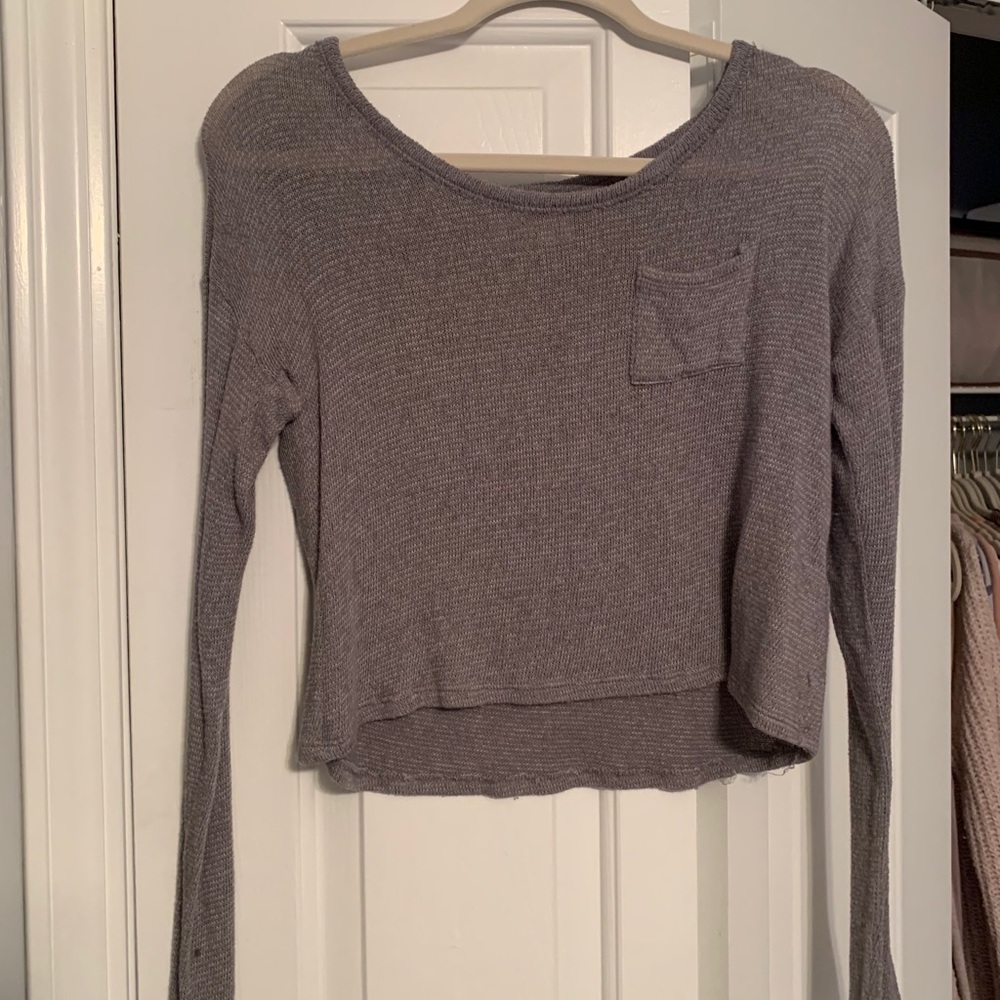 Holister knit crop top